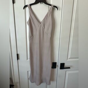 a new day Beige Midi Dress